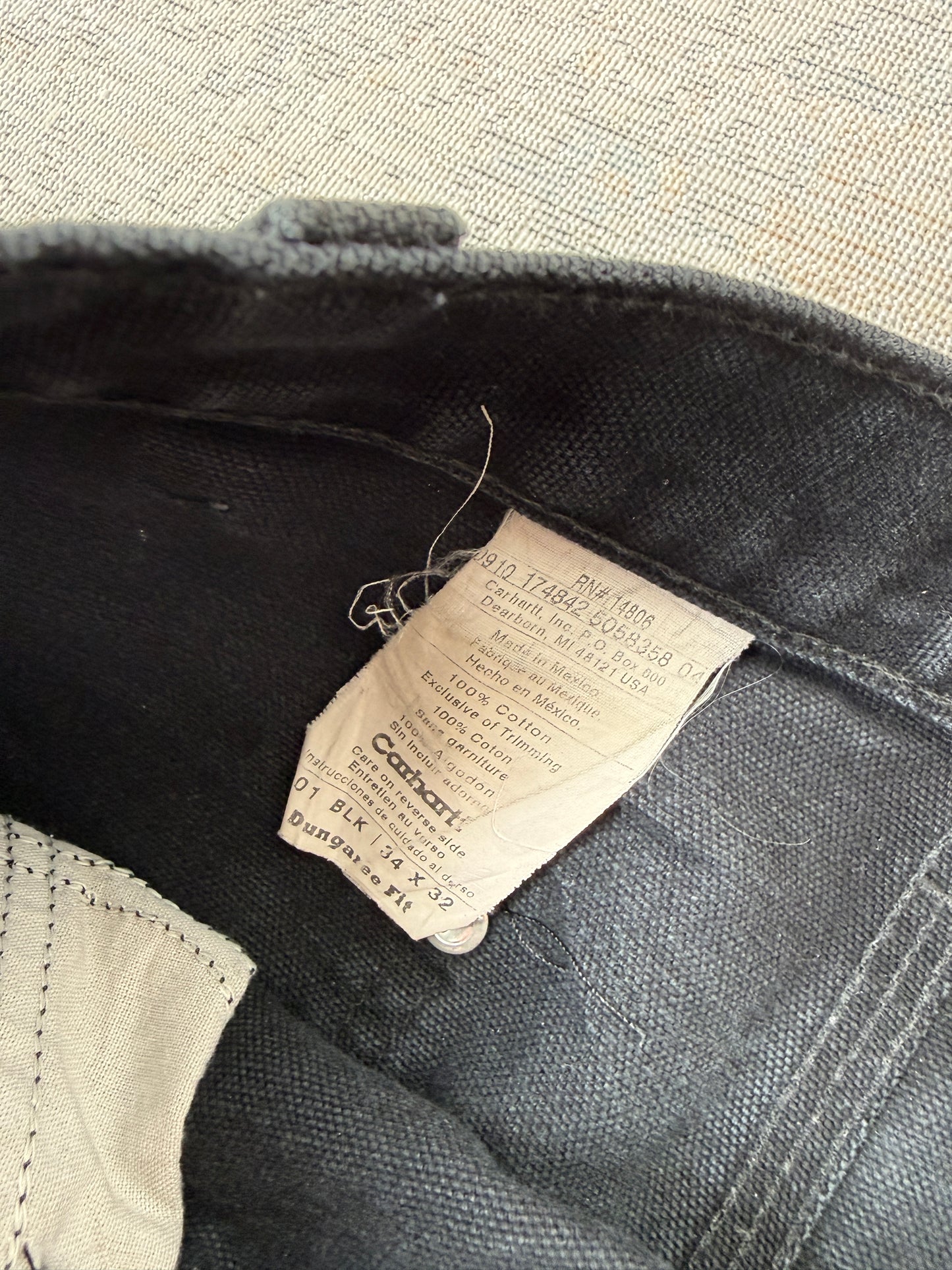 Carhartt B01 Double Knee Dungaree Fit Pant (W34 L32)