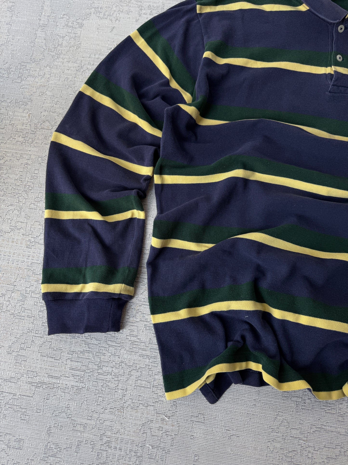 Ralph Lauren Striped Ls Polo (L)