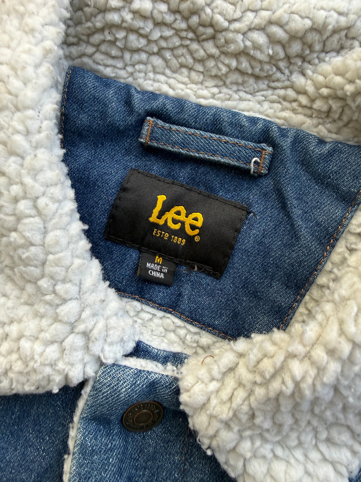 Lee Sherpa Rider Denim Jacket (M)