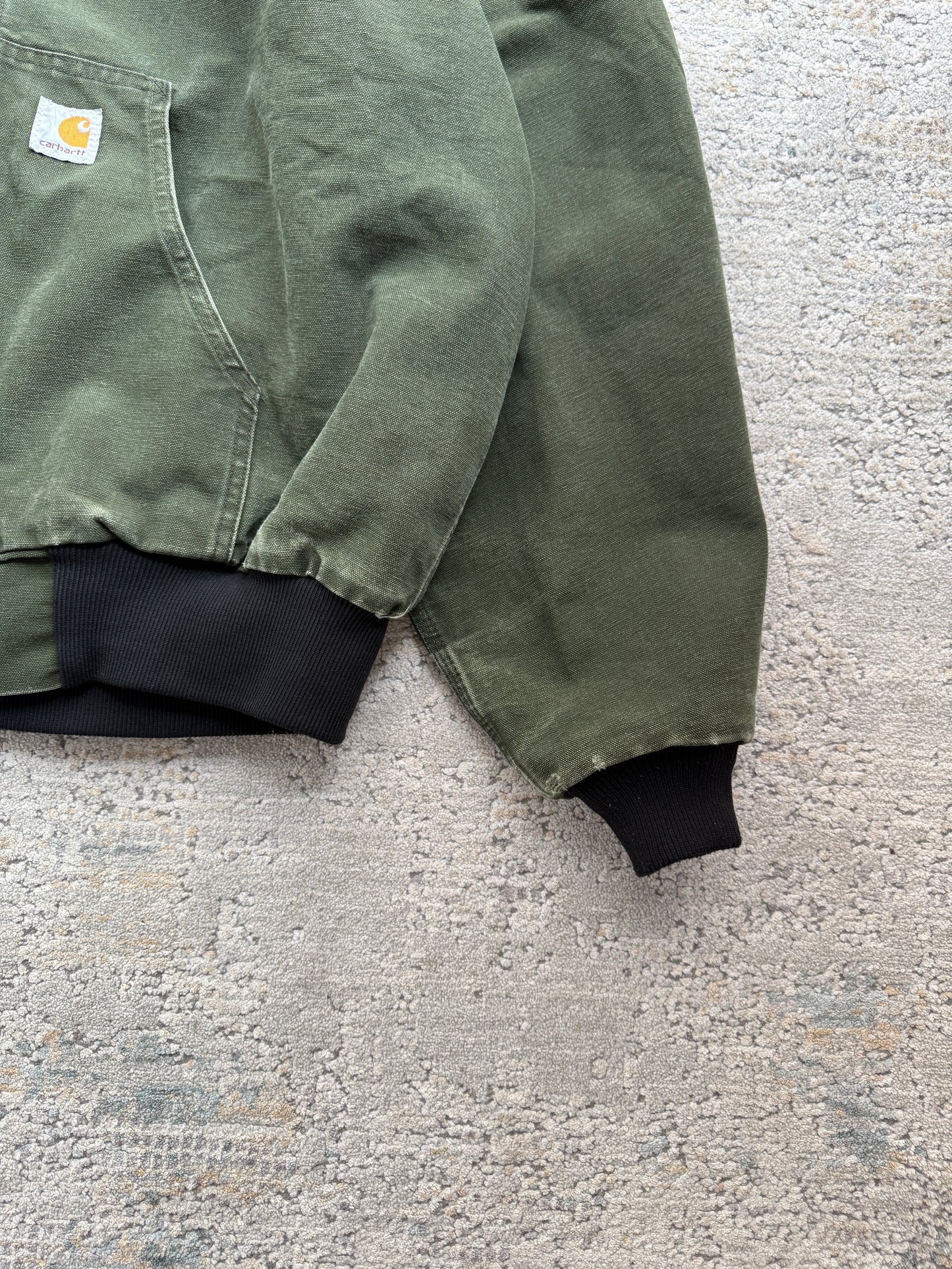 Carhartt 00’s Vintage Active Fadded Green Jacket Made In US (XL)