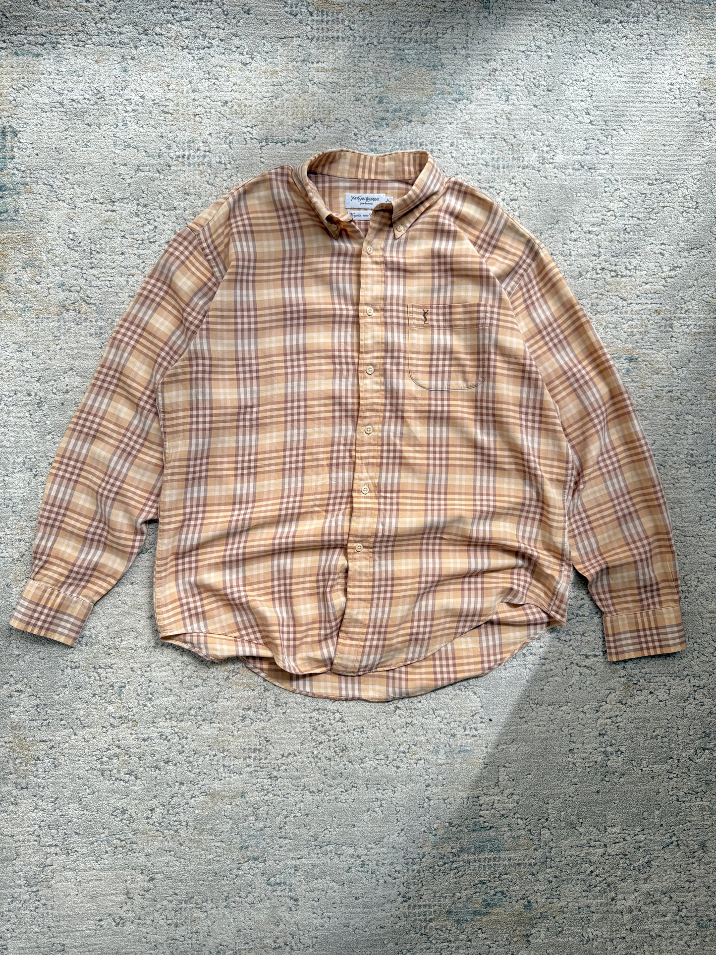 Yves Saint Laurent 100% Cotton LS Shirt (L)