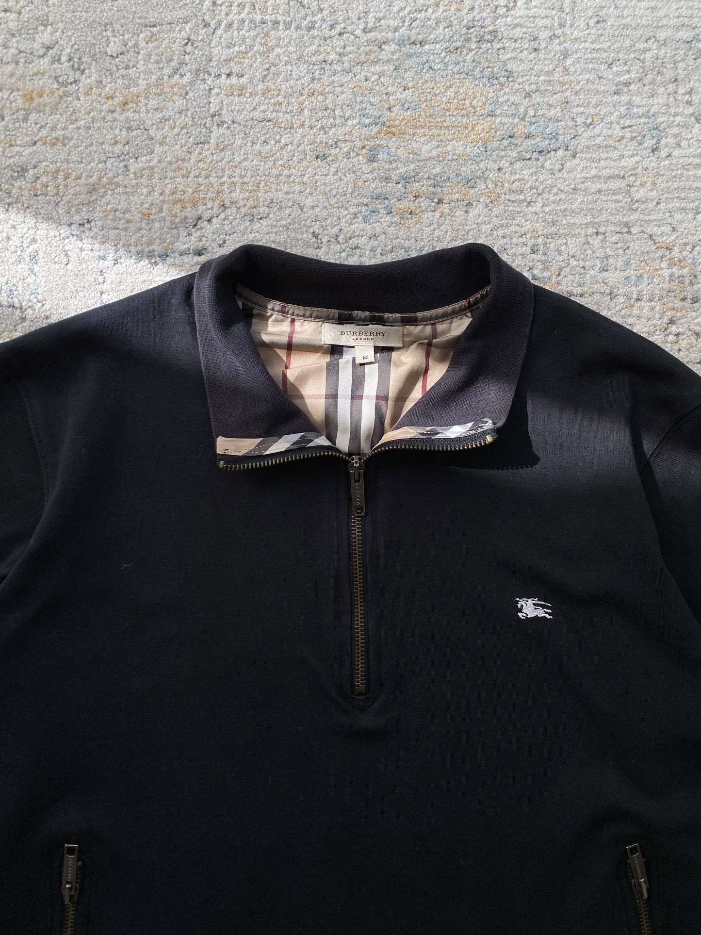Burberry Half Zip Sweater