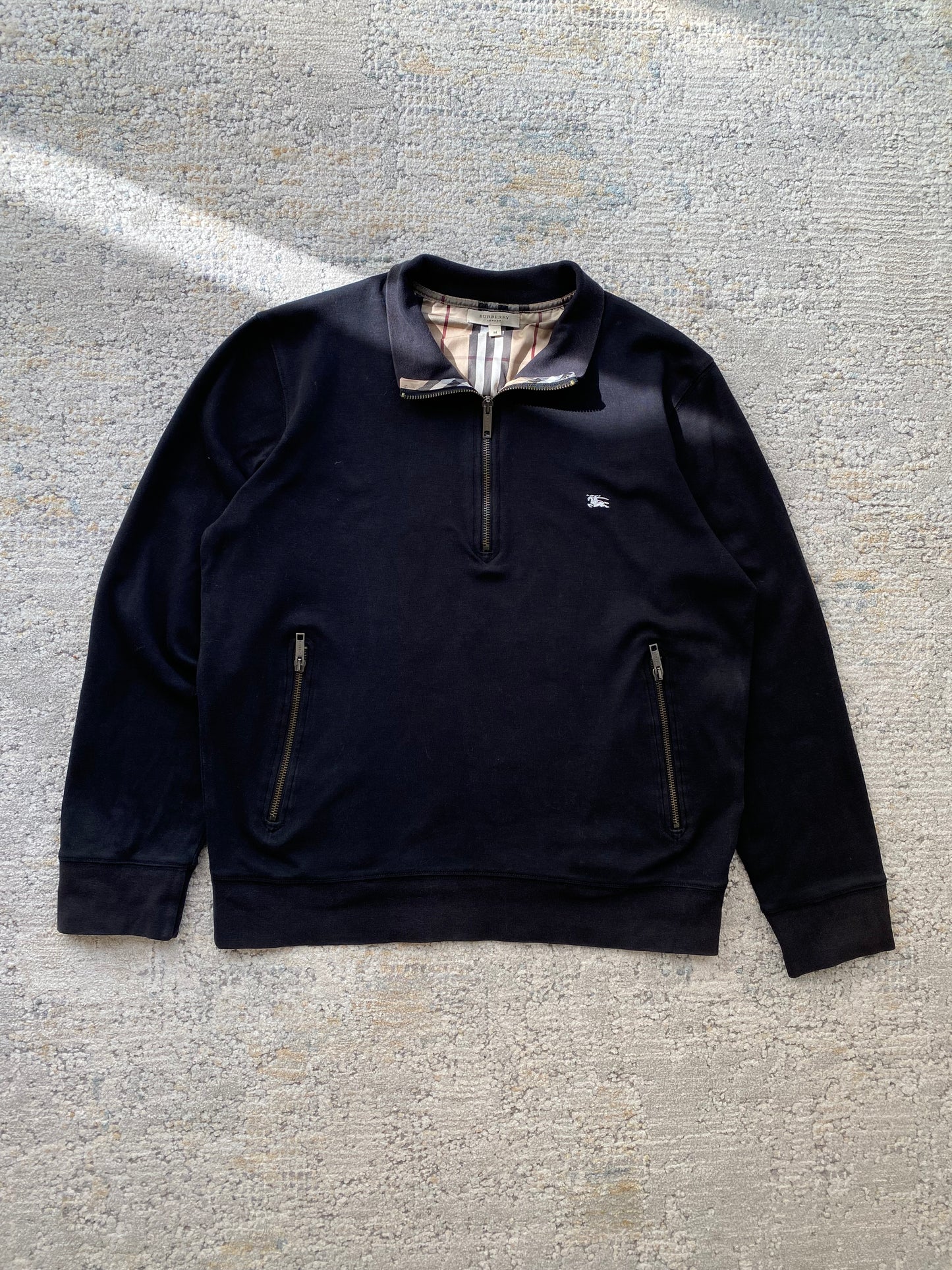 Burberry Half Zip Sweater