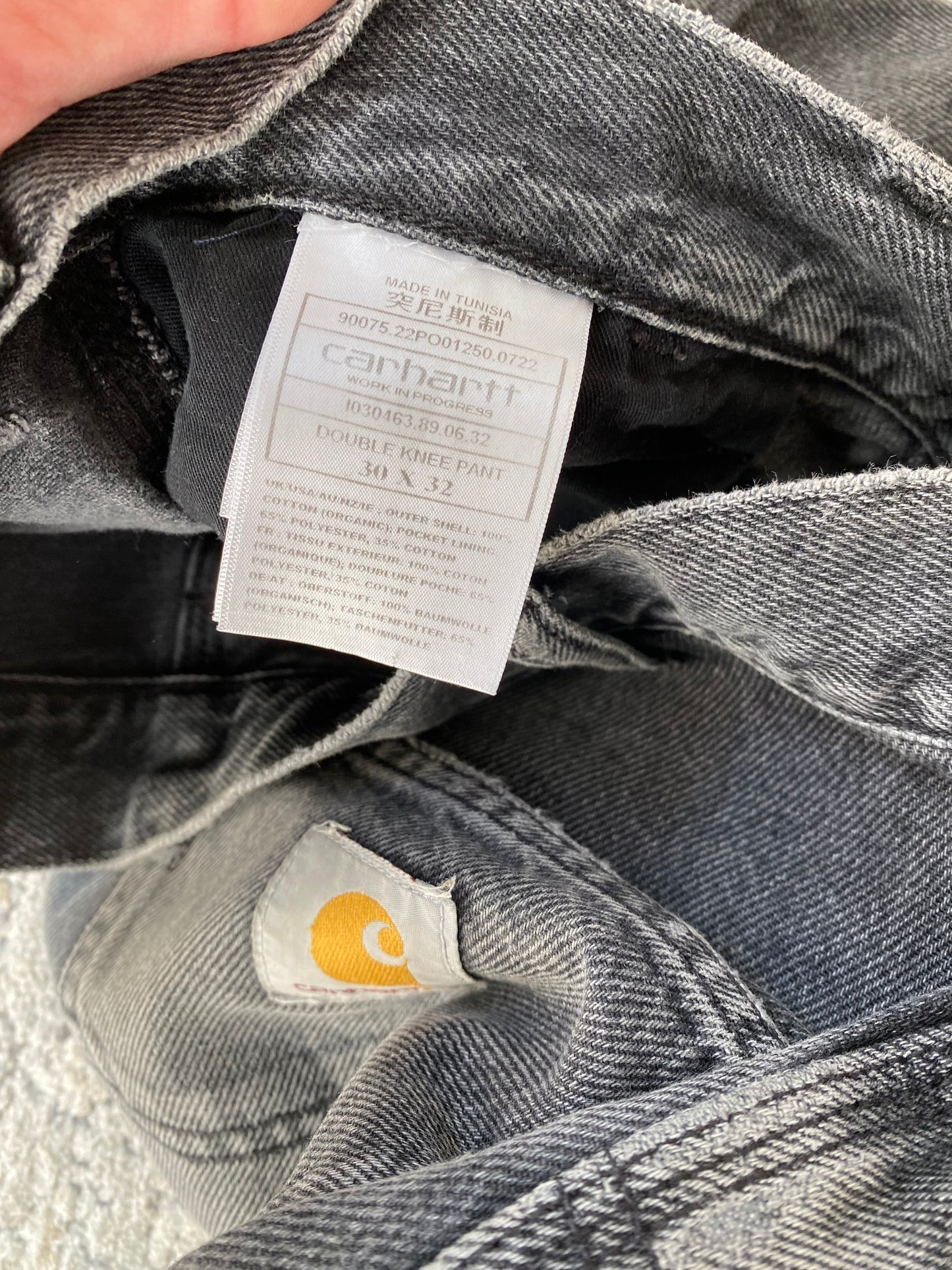 Carhartt Faded Gray Double Knee Pant (W30 L32)