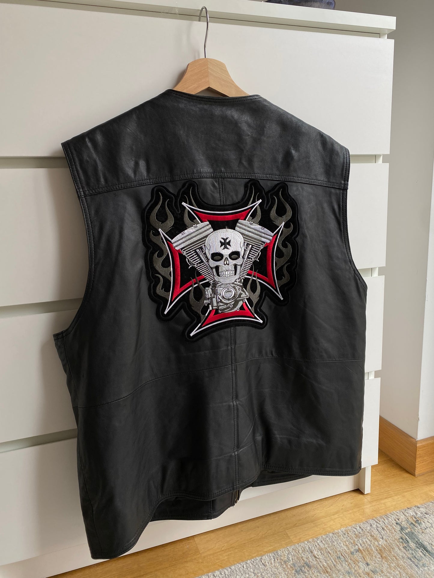 Malboro Vintage 90’s Leather Vest (XL)