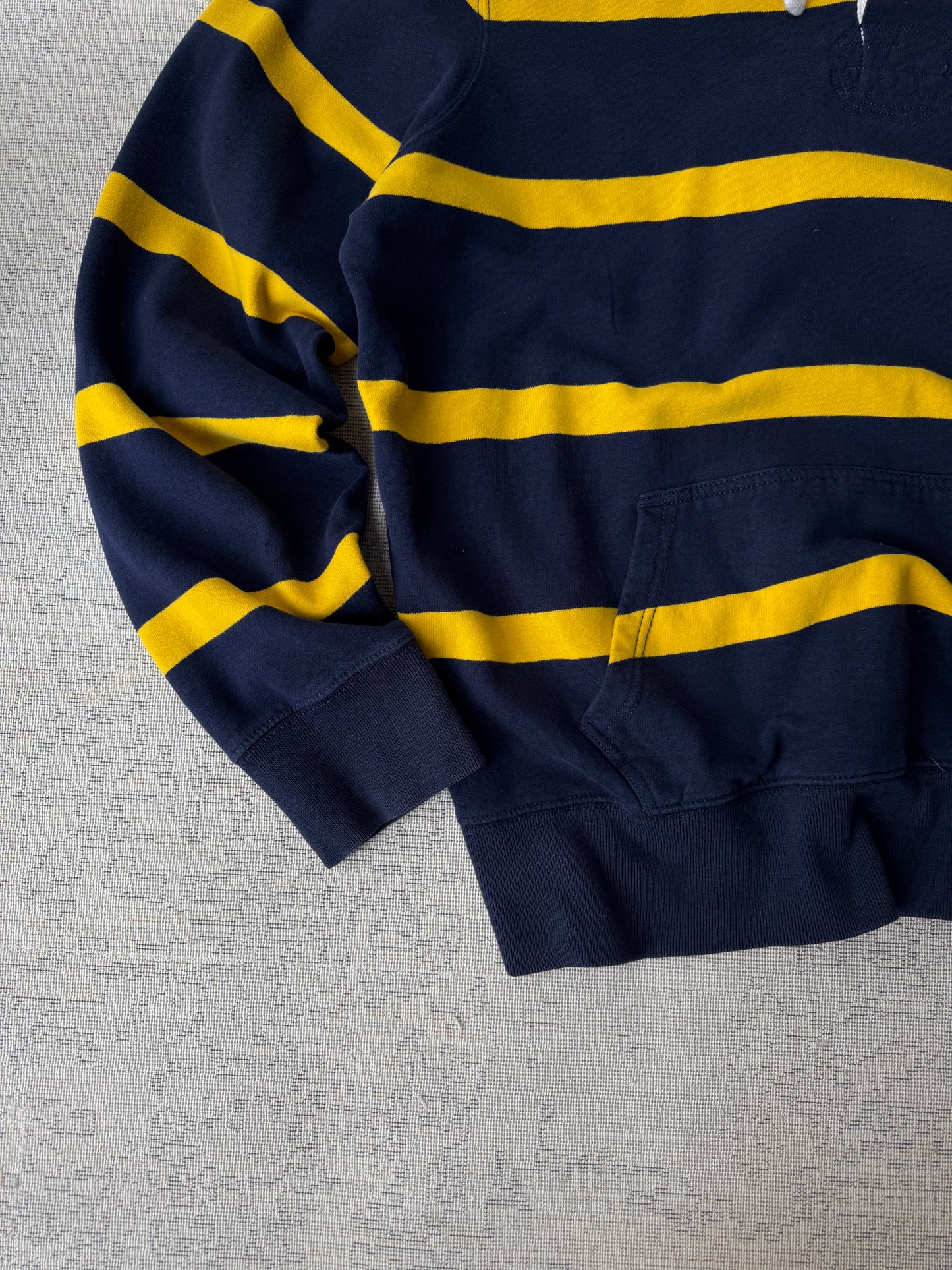 Ralph Lauren Striped Rugby Pullover Hoodie (L)
