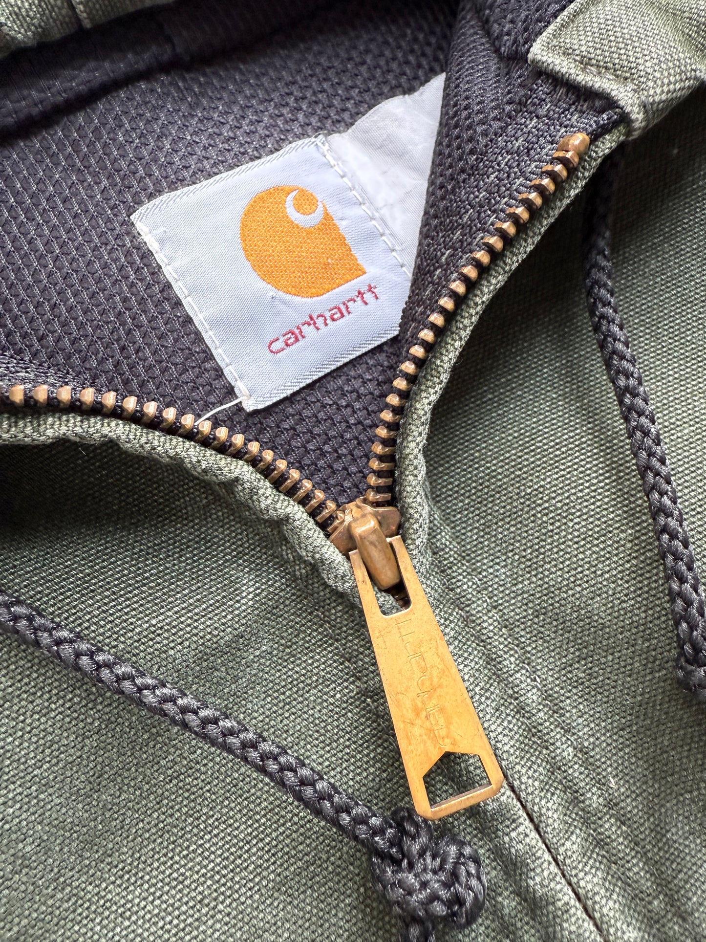 Carhartt 00’s Vintage Active Fadded Green Jacket Made In US (XL)