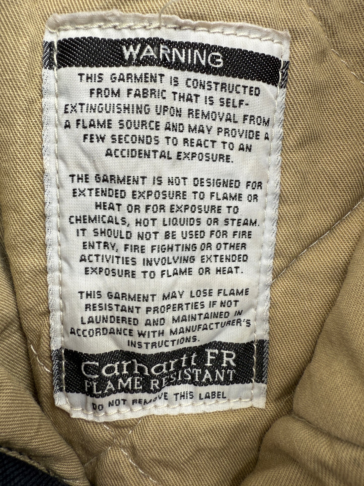 Carhartt FR Vintage Jacket in Marine Blue Made in US (XL)