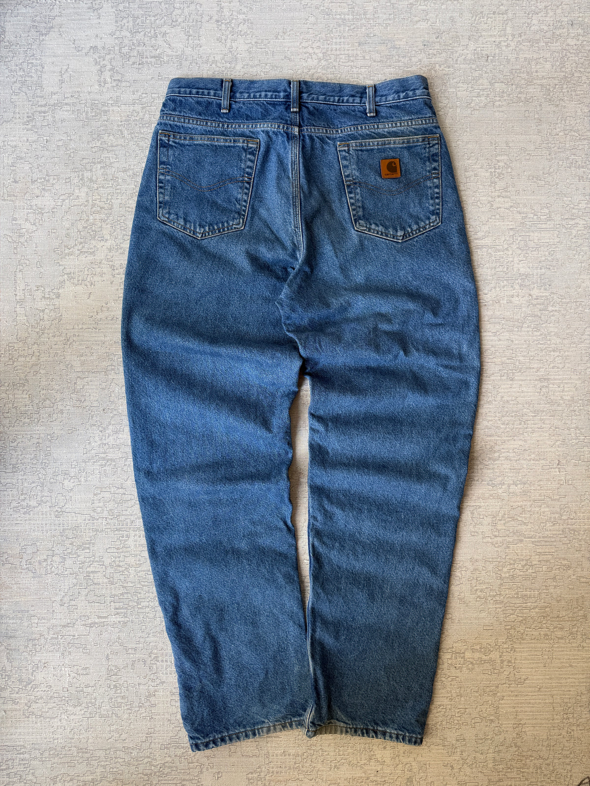 Carhartt B172 Flannel-Lined Relaxed Fit Jeans (W35 L34)