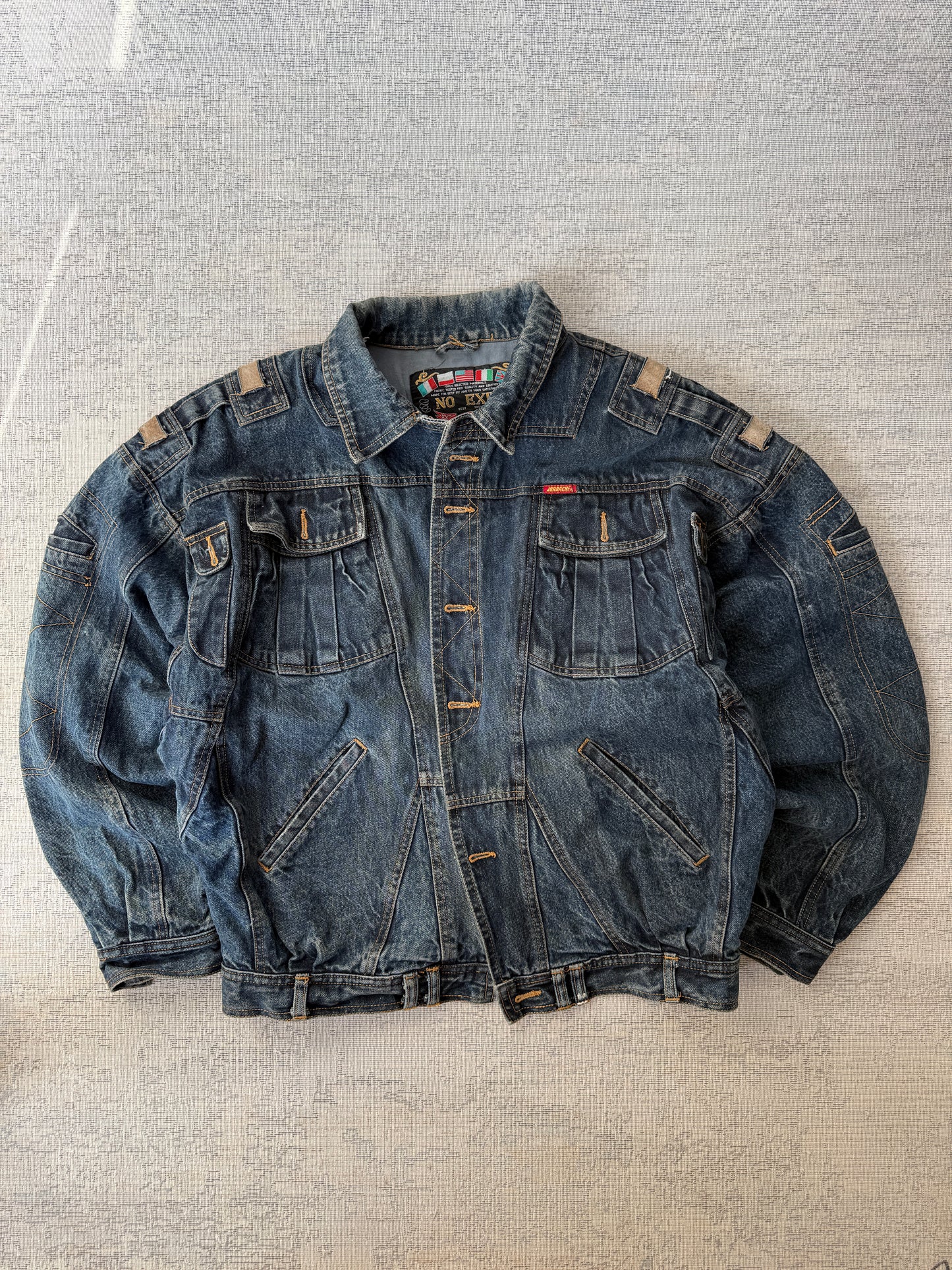 Vintage Jordache Denim Utility Jacket (L)