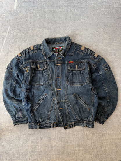 Vintage Jordache Denim Utility Jacket (L)