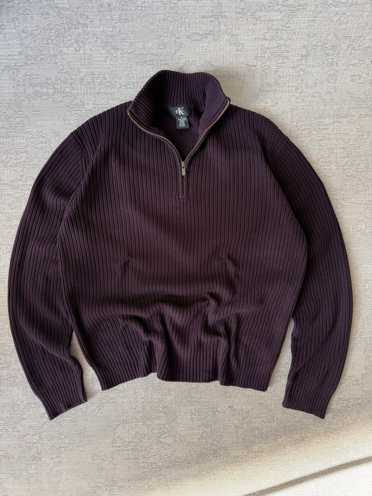 Calvin Klain Full-Zip Sweater (L)