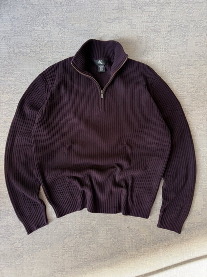 Calvin Klain Full-Zip Sweater (L)