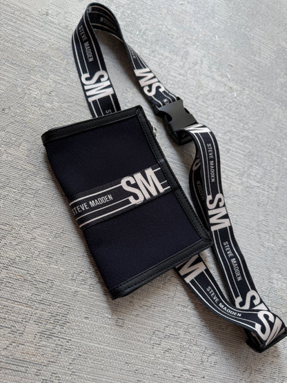 Steve Madden Logo Lanyard Pouch Wallet