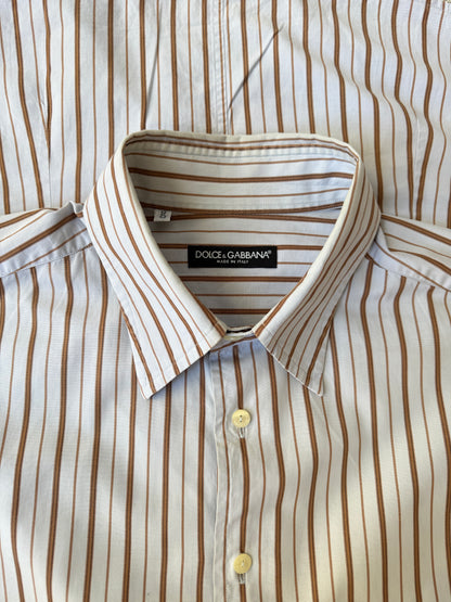 Dolce Gabana Striped Ls Shirt (M)