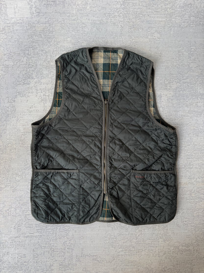 Barbour Vintage Border Waxed Jacket Made In England  (L)