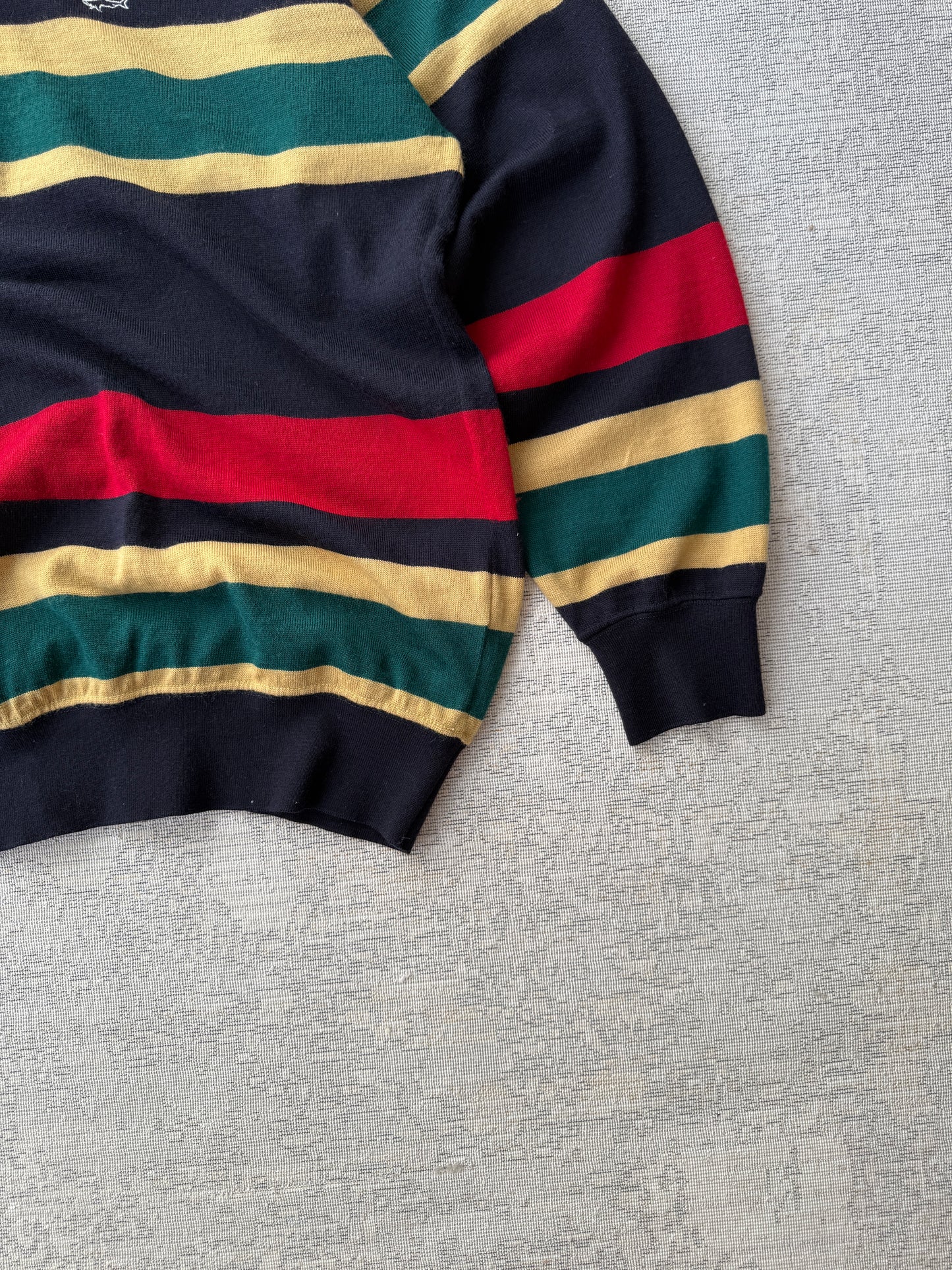 Paul Shark Striped Polo LS (XL)