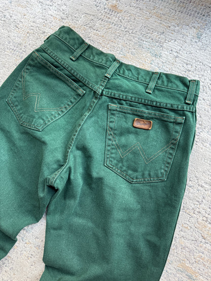 Wrangler Vintage Faded Green Jeans (W32 L32)