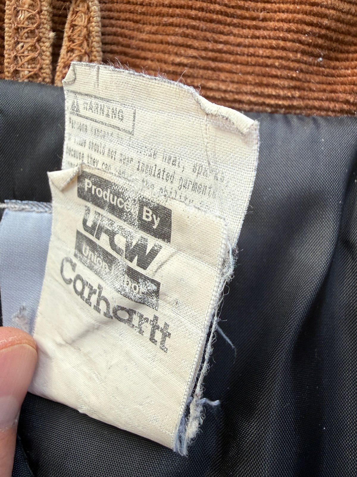 Vintage Carhartt Made in USA Quilted Chore Jacket – Carhartt Brown (XL)