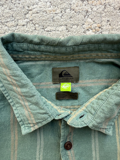 Quiksilver Striped Short Sleeve Shirt (M)