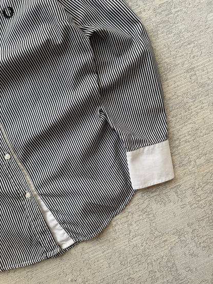 Fred Perry Striped Long Sleeve Slim Shirt (L)