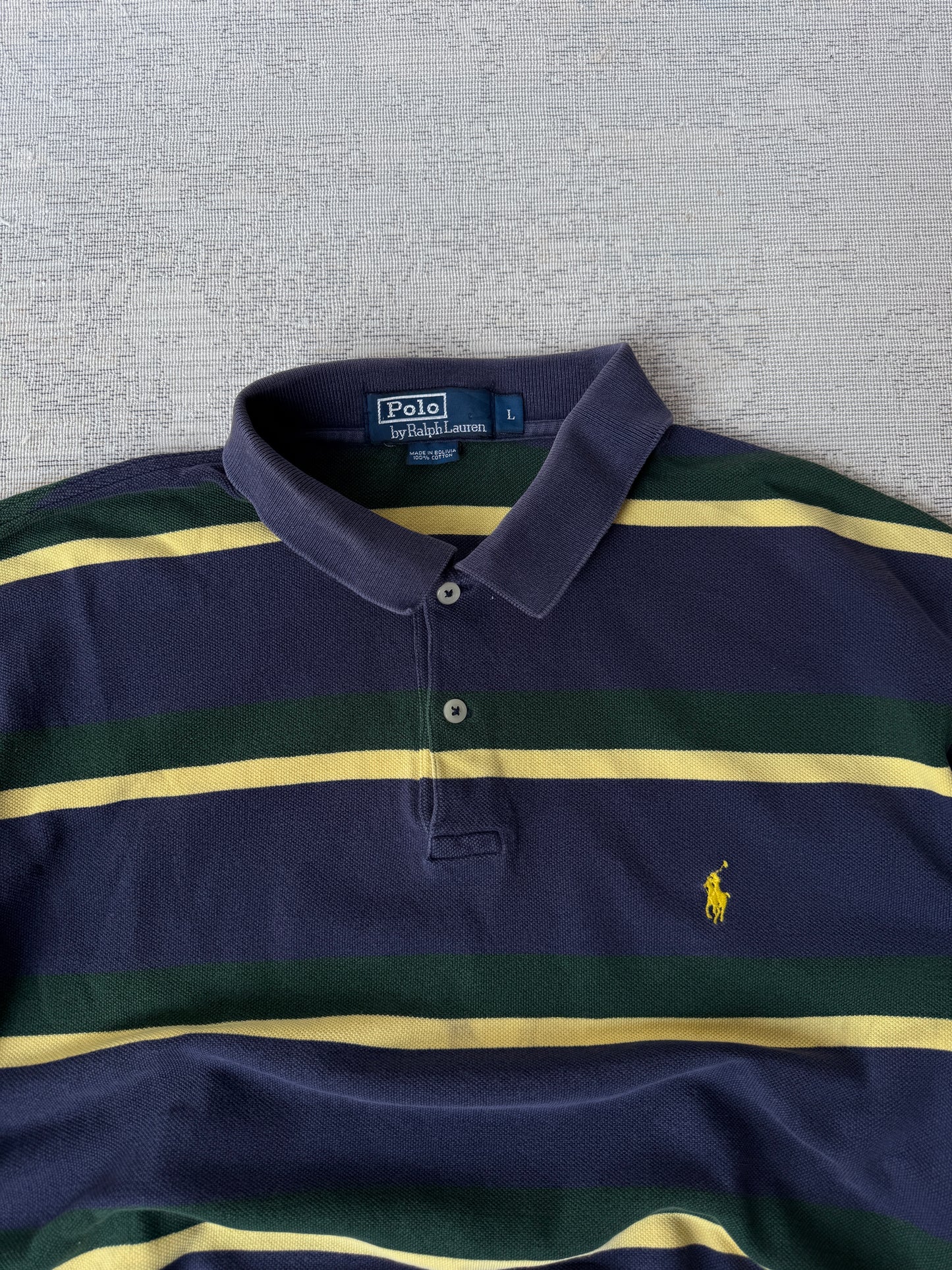 Ralph Lauren Striped Ls Polo (L)