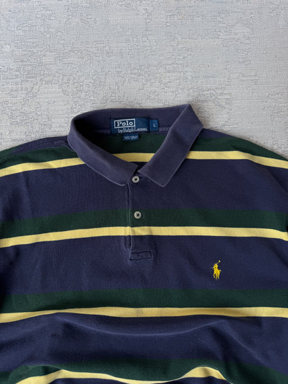 Ralph Lauren Striped Ls Polo (L)