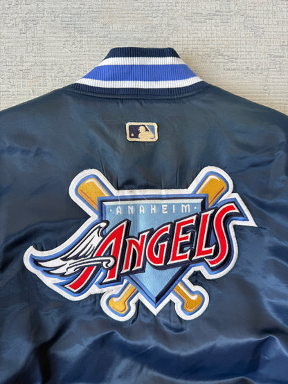 Vintage Anaheim Angels Satin Varsity Jacket – Authentic Diamond Collection (M)