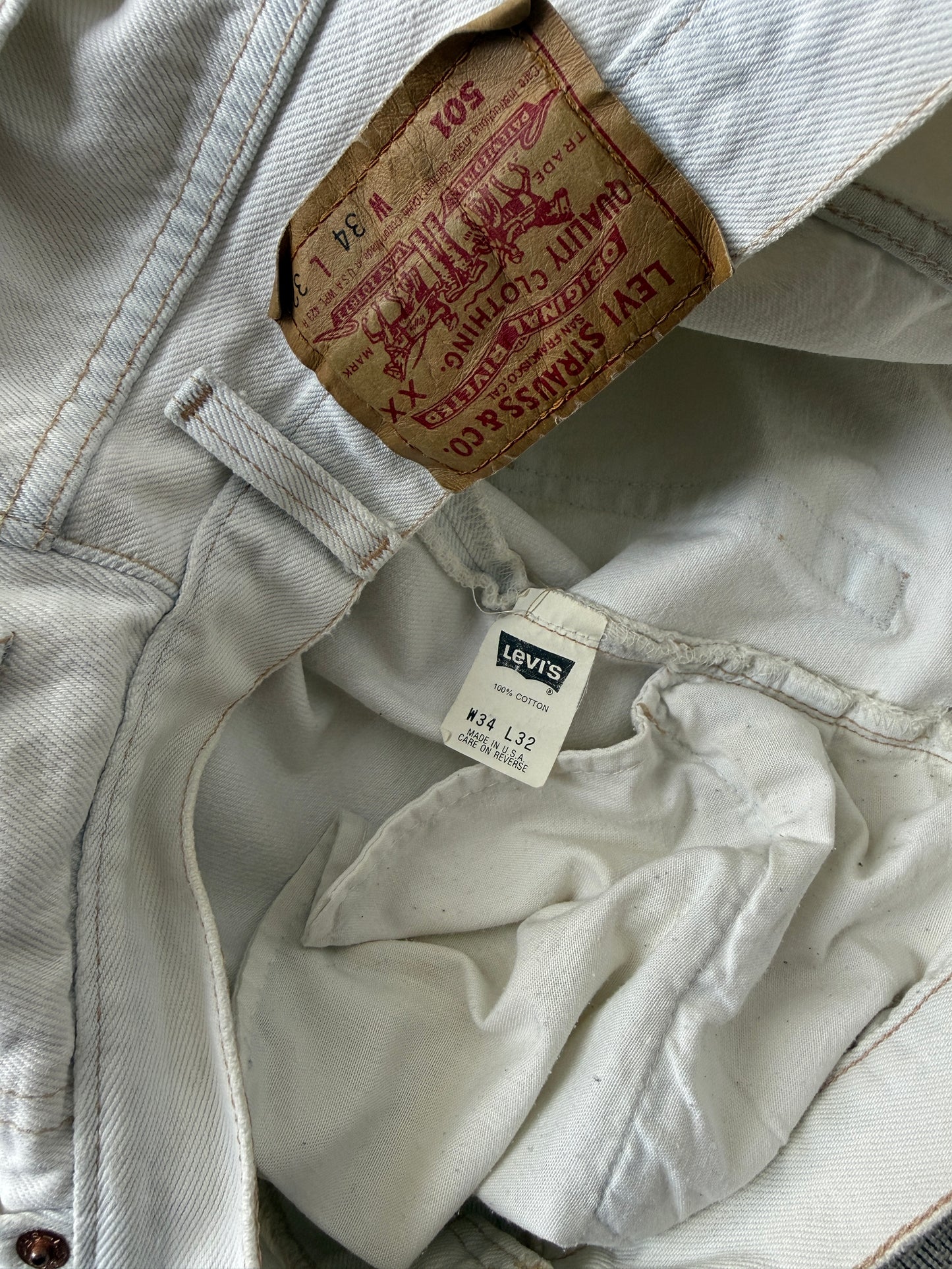 Levi’s 501 Vintage 90’s Jeans Made In Us (W34 L32)