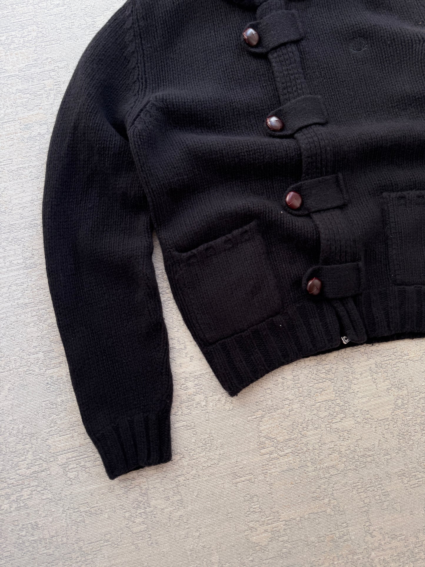 Fred Perry Vintage Wool Knit Cardigan (S)