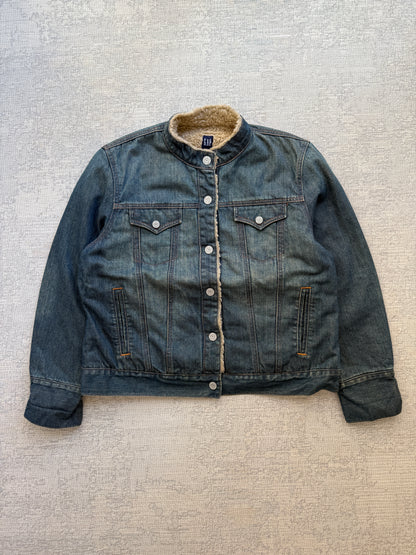 GAP Sherpa-Lined Denim Jacket (M)