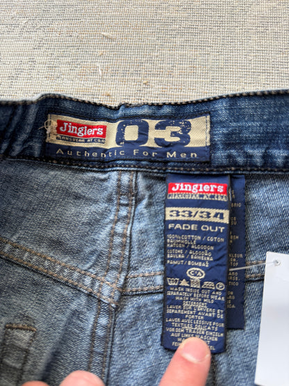 Jinglers 03 Straight Fit Jeans – Faded Blue (W33 L34)