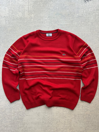 Vintage Lacoste Chest Stripe Crewneck Sweater (XL)