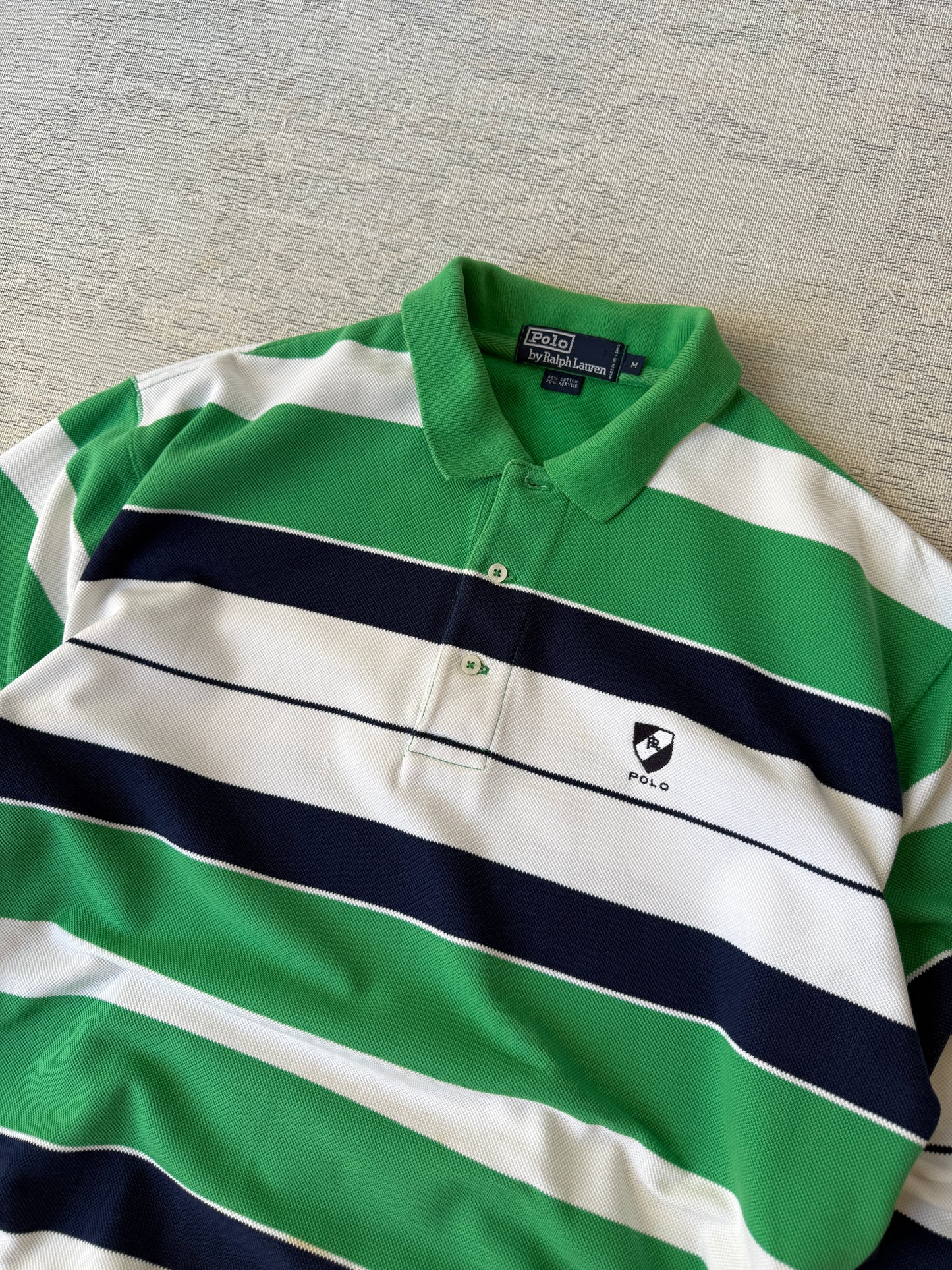 Ralph Lauren Stripe Longsleeve Polo (M)