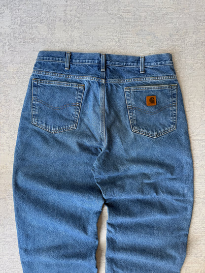 Carhartt B172 Flannel-Lined Relaxed Fit Jeans (W35 L34)