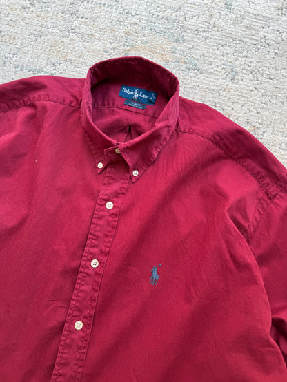 Ralph Lauren 100% Cotton LS Shirt (XL)