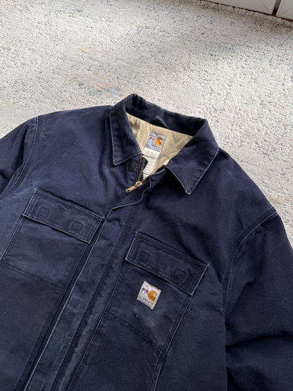 Carhartt FR Vintage Jacket in Marine Blue Made in US (XL)