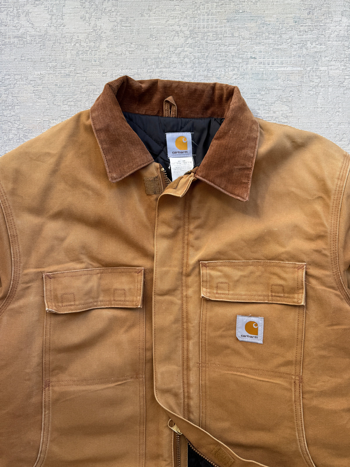 Vintage Carhartt Made in USA Quilted Chore Jacket – Carhartt Brown (XL)