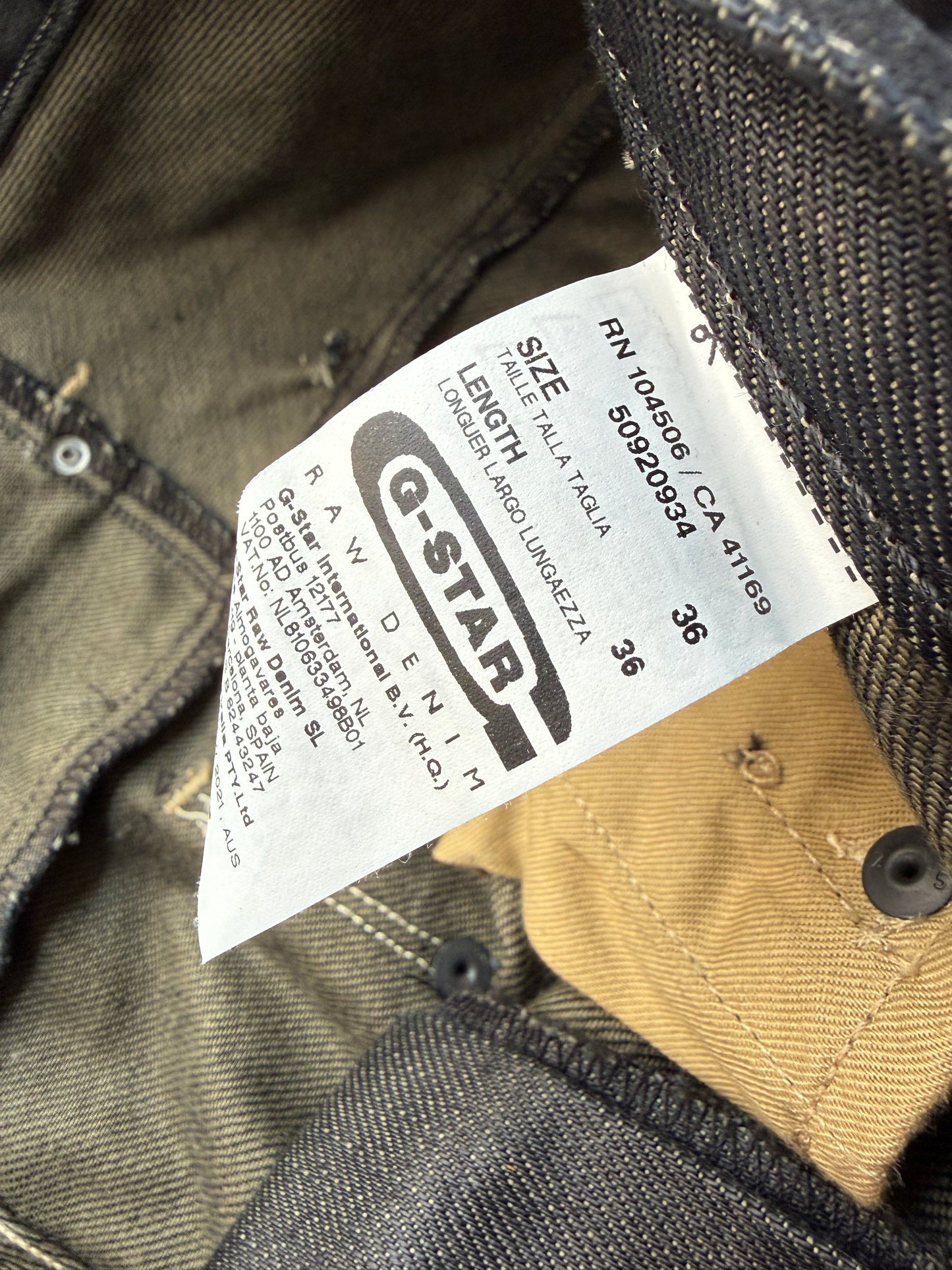 G-Star RAW R3301 Straight Fit Jeans (W36)