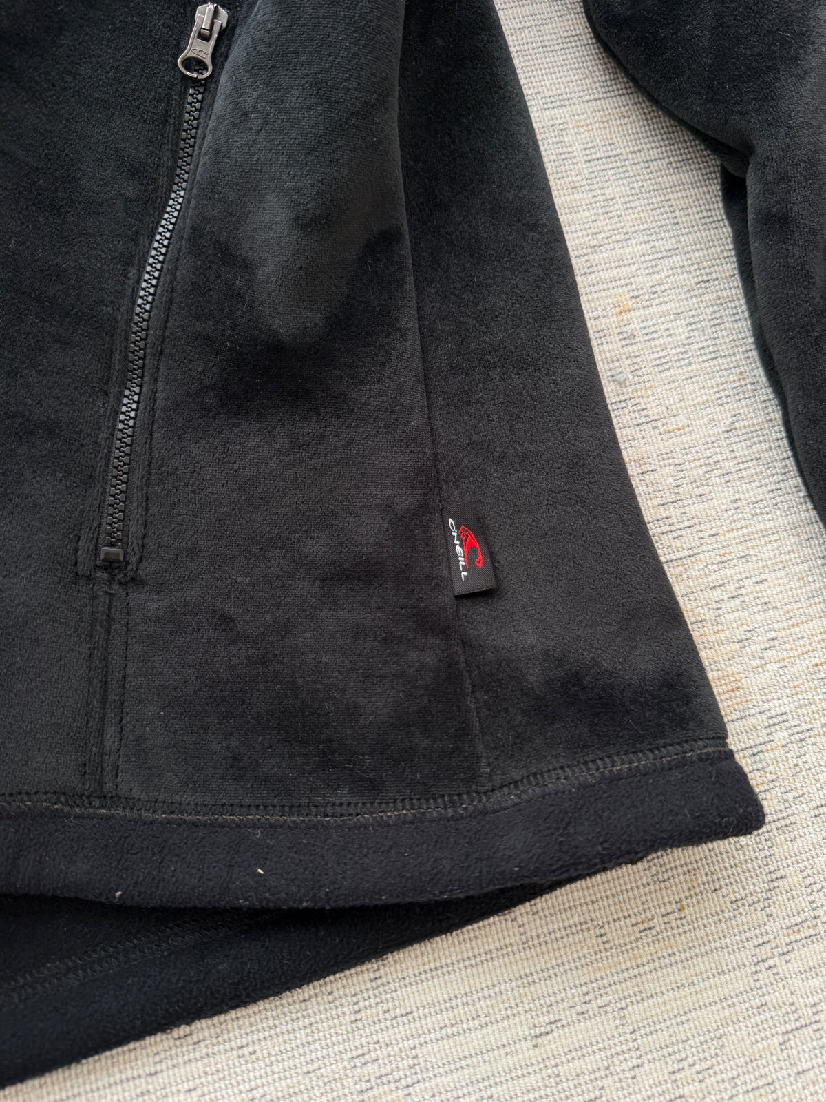 Vintage 2000s O’Neill Full-Zip Fleece Hoodie – Black (M)