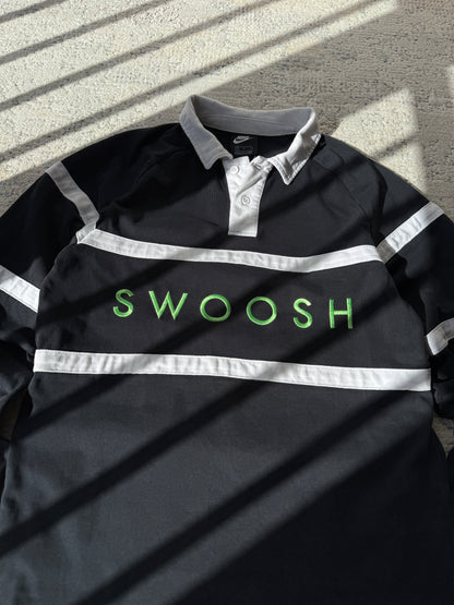 Nike Swoosh Rugby Longsleeve Polo (S)
