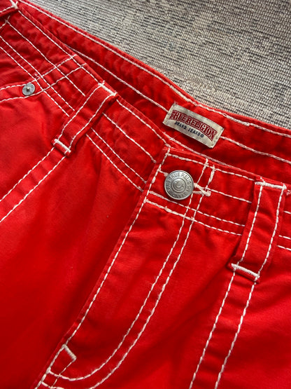 True Religion Y2K Contrast Stitch Cargo Pants (W30)