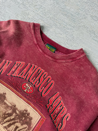 Vintage San Francisco 49ers Washed Crewneck Sweatshirt (L)