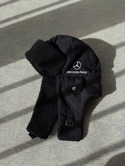Mercedes Benz Vintage Ushanka Hat Y2K (OneSize)