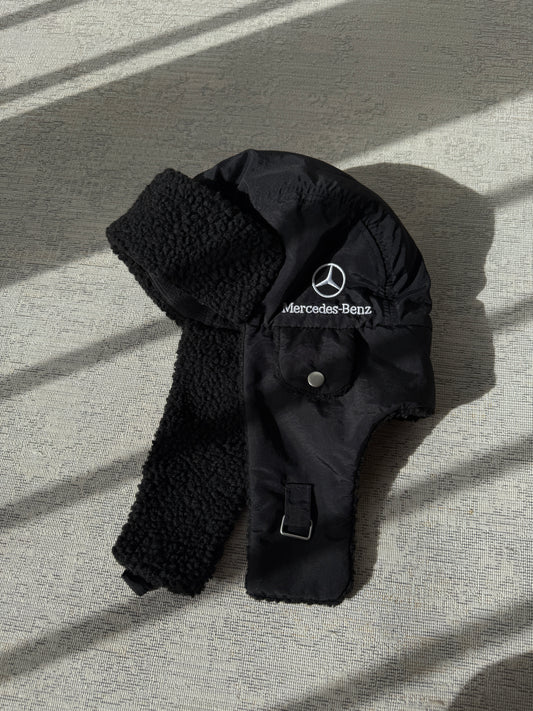 Mercedes Benz Vintage Ushanka Hat Y2K (OneSize)