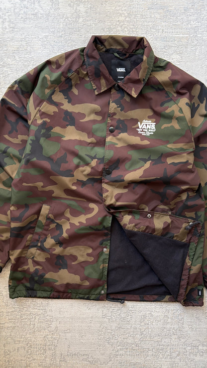 Vans Off The Wall Camo Coach Jacket (XL)