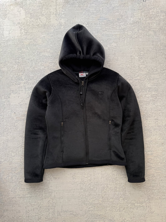 Vintage 2000s O’Neill Full-Zip Fleece Hoodie – Black (M)