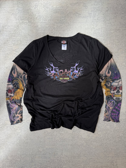 Harley-Davidson Tifton Georgia Flame Graphic Long Sleeve (Women’s L)