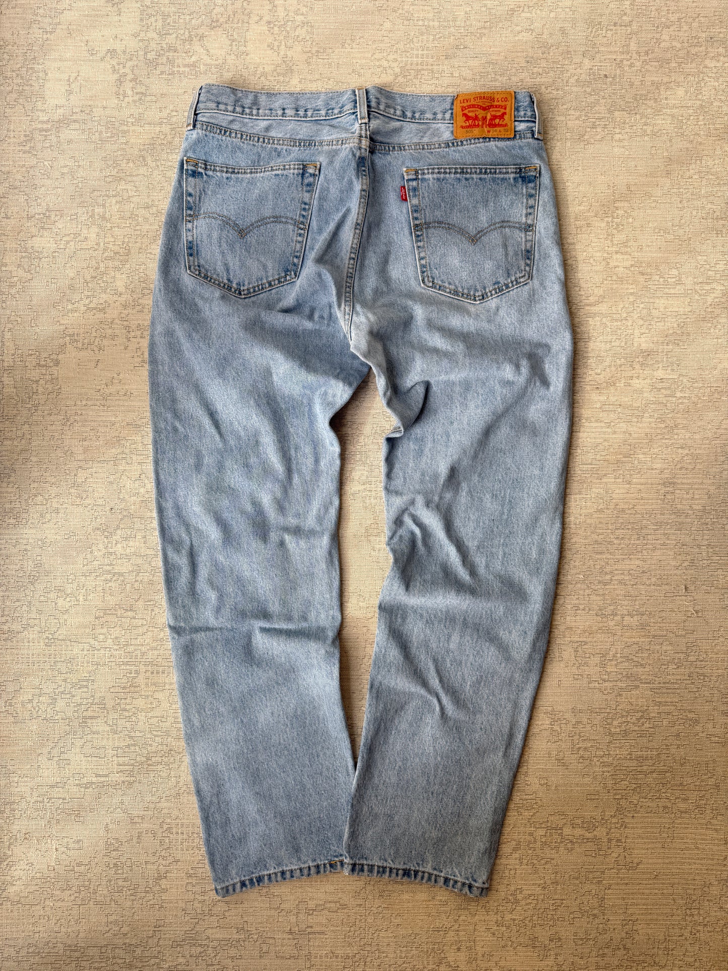 Levi’s 505 Washed Blue Jeans (W36 L32)
