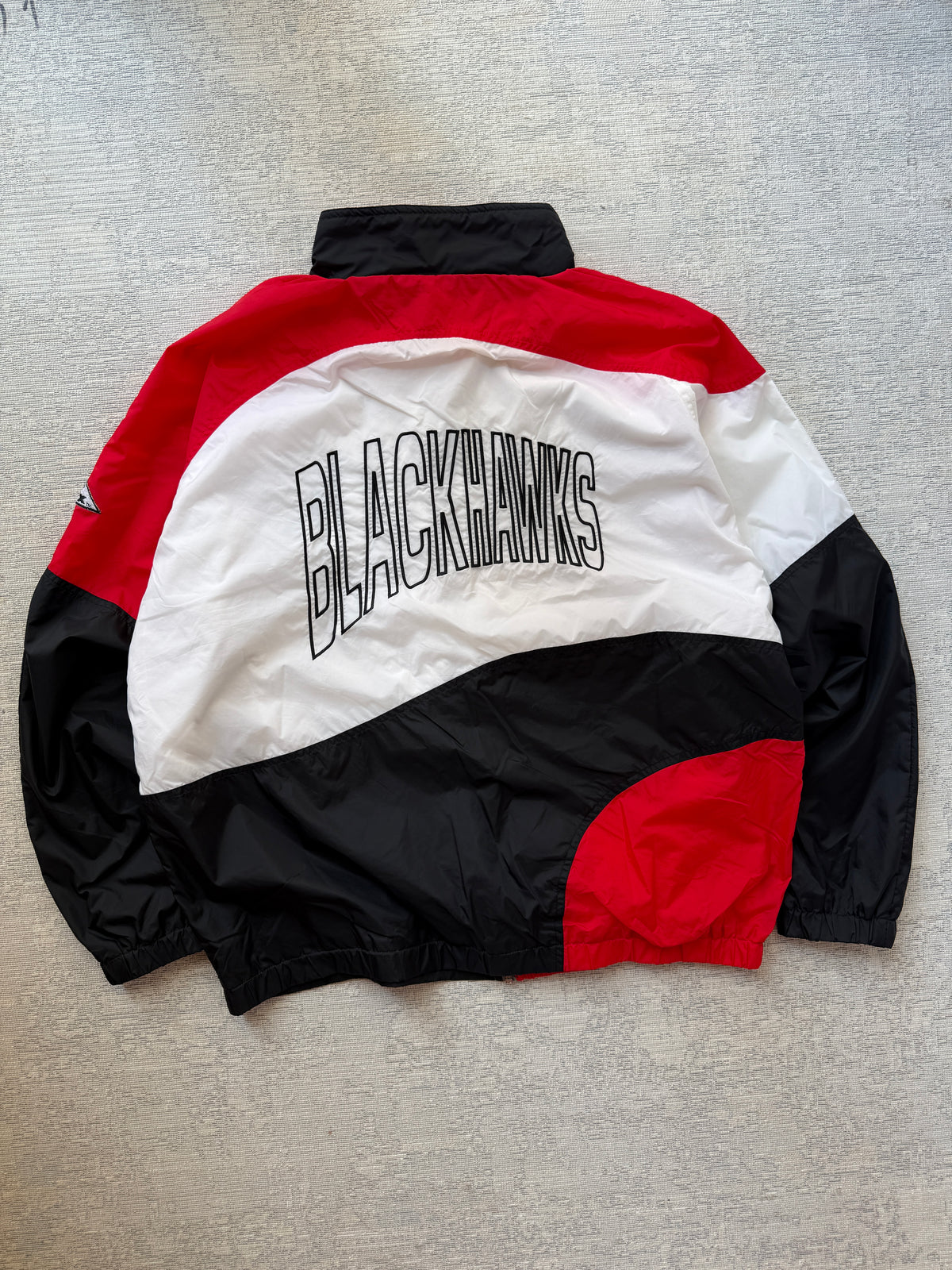 Vintage Chicago Blackhawks NHL Apex One Colorblock Jacket (XL)